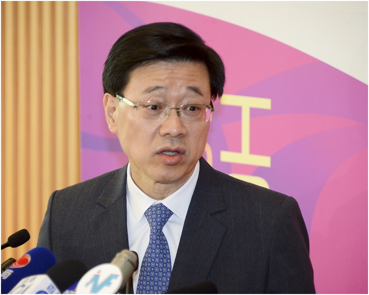 李家超指今次訪京,並無提及廿三條立法的問題。