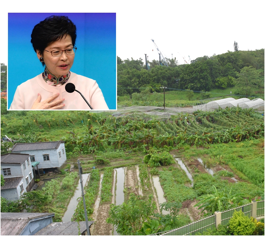林鄭月娥強調土地共享有6至7成面積歸政府用作公營房屋。