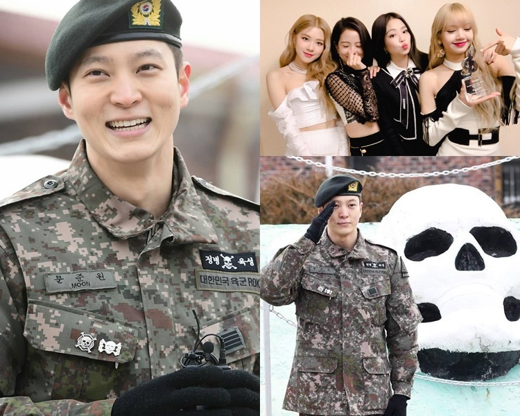周元謂在軍中很多女團都給力,當中最大力量是BLACKPINK。(網圖)