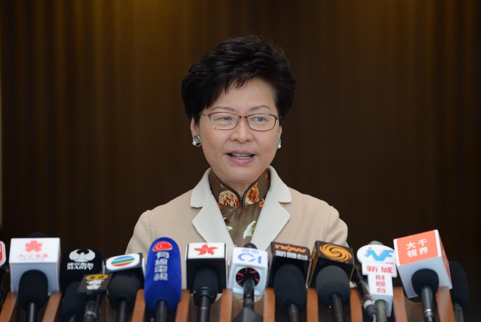 行政長官林鄭月娥。