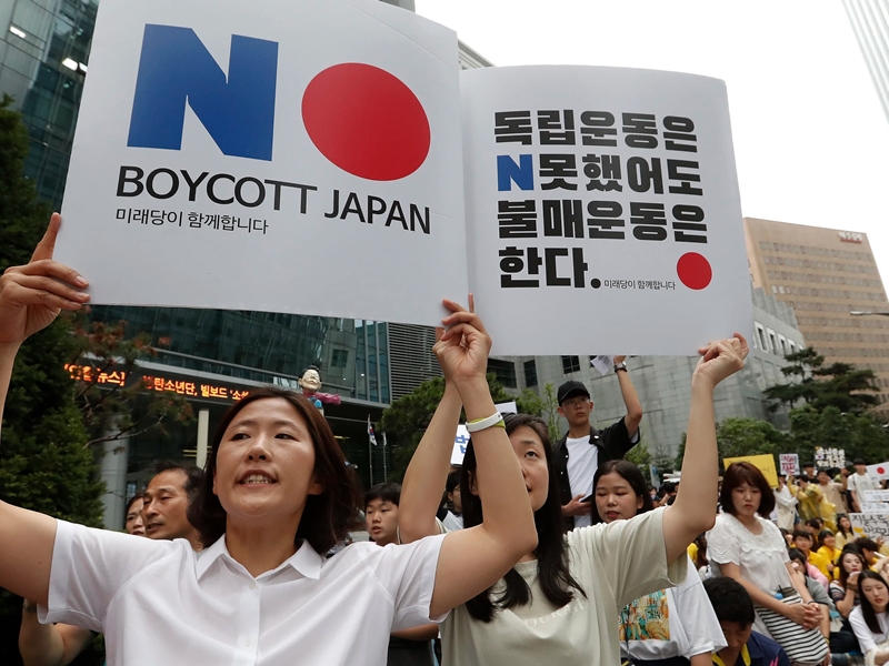 南韓要日本修正移出貿易優惠白名單等不當作法。AP