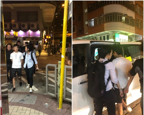 【修例風波】警方大角嘴拘捕2名男子 單位檢出懷疑爆炸品