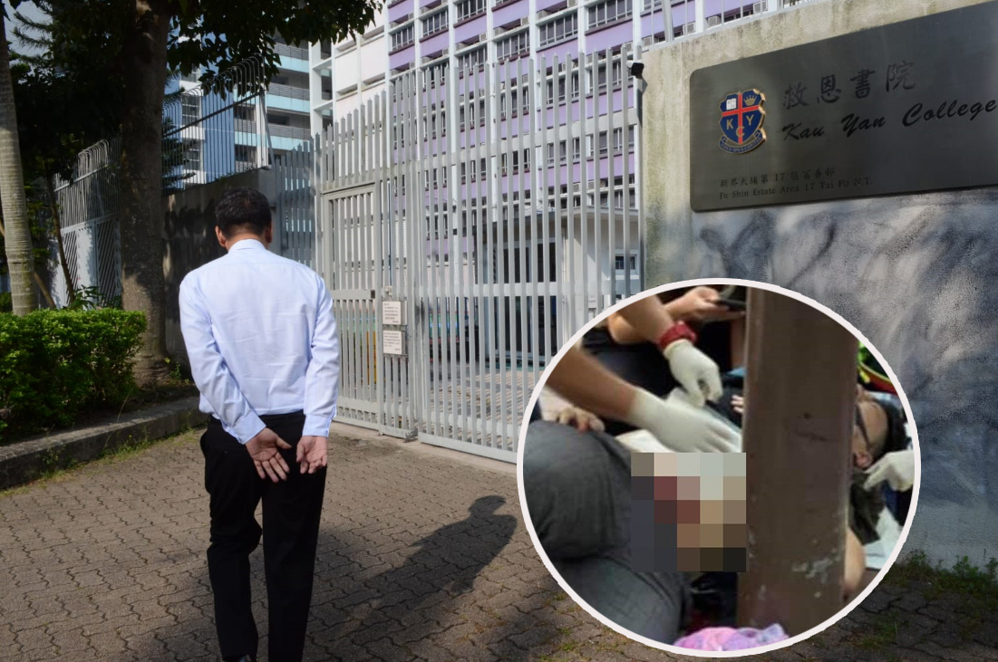 救恩書院校長周家駒(左)稱,會為受他提供支援。 歐陽偉光攝
