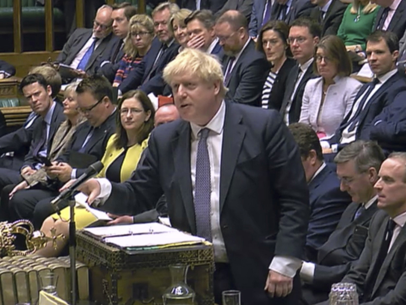 如果歐盟批准英國延至明年初脫歐,首相約翰遜表明會提前大選。AP
