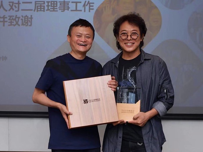 李連杰(右)近日在IG上傳與馬雲(左)的合照。李連杰IG圖片