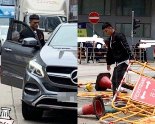 【Kelly Online】示威者觀塘堵路 藝人楊明落車清路障
