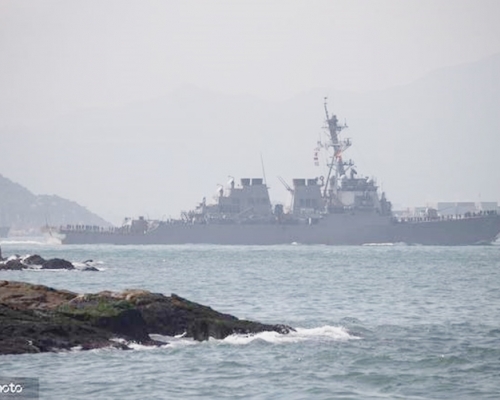 美艦穿航台灣海峽 中國指活動全程掌握之中