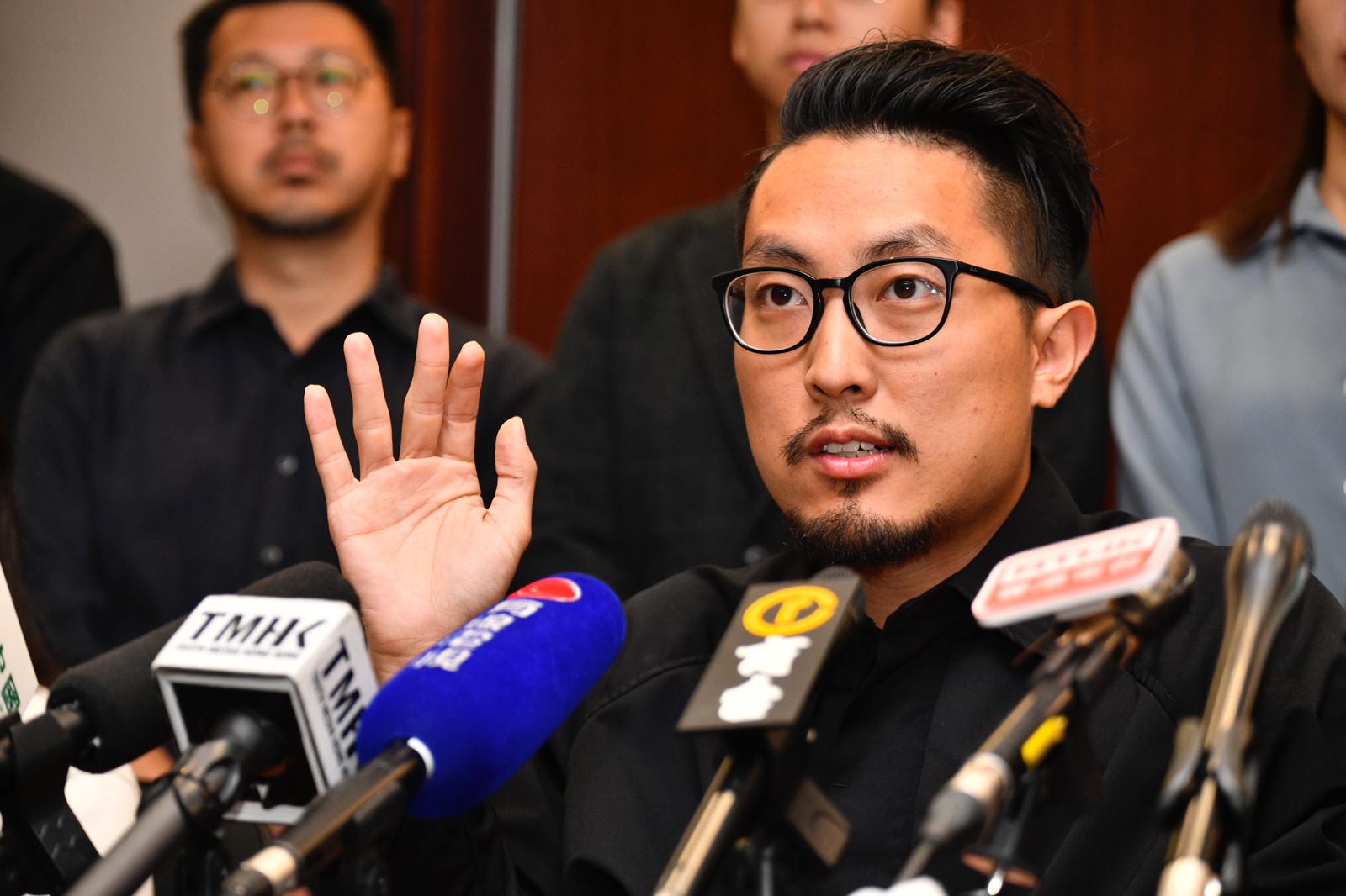 參選元朗區屏山北的羅庭輝。