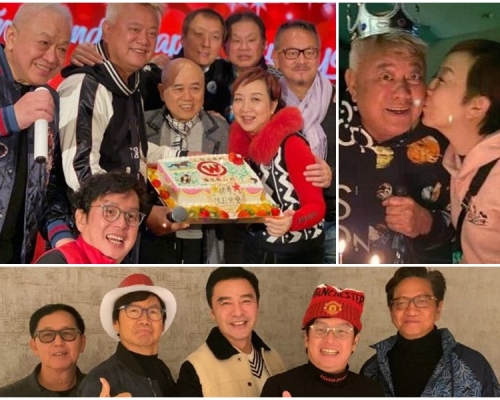 溫拿齊人送「W」蛋糕 補祝阿叻69歲生日