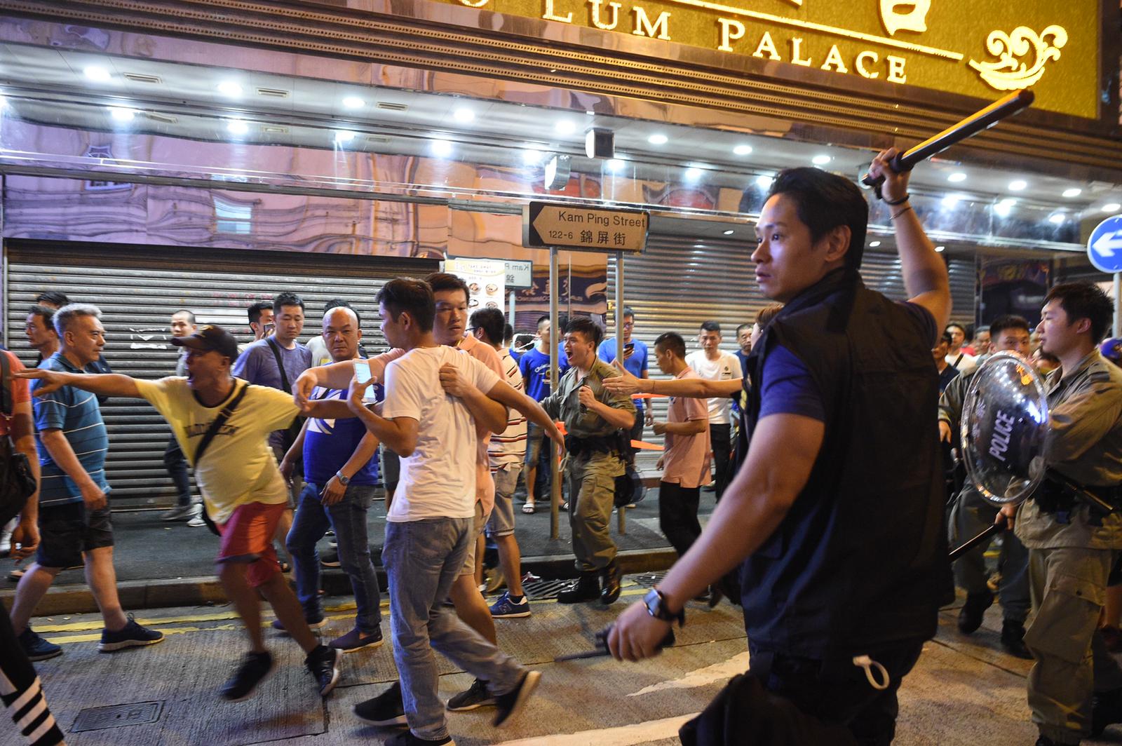 北角當晚有人群衝突。資料圖片