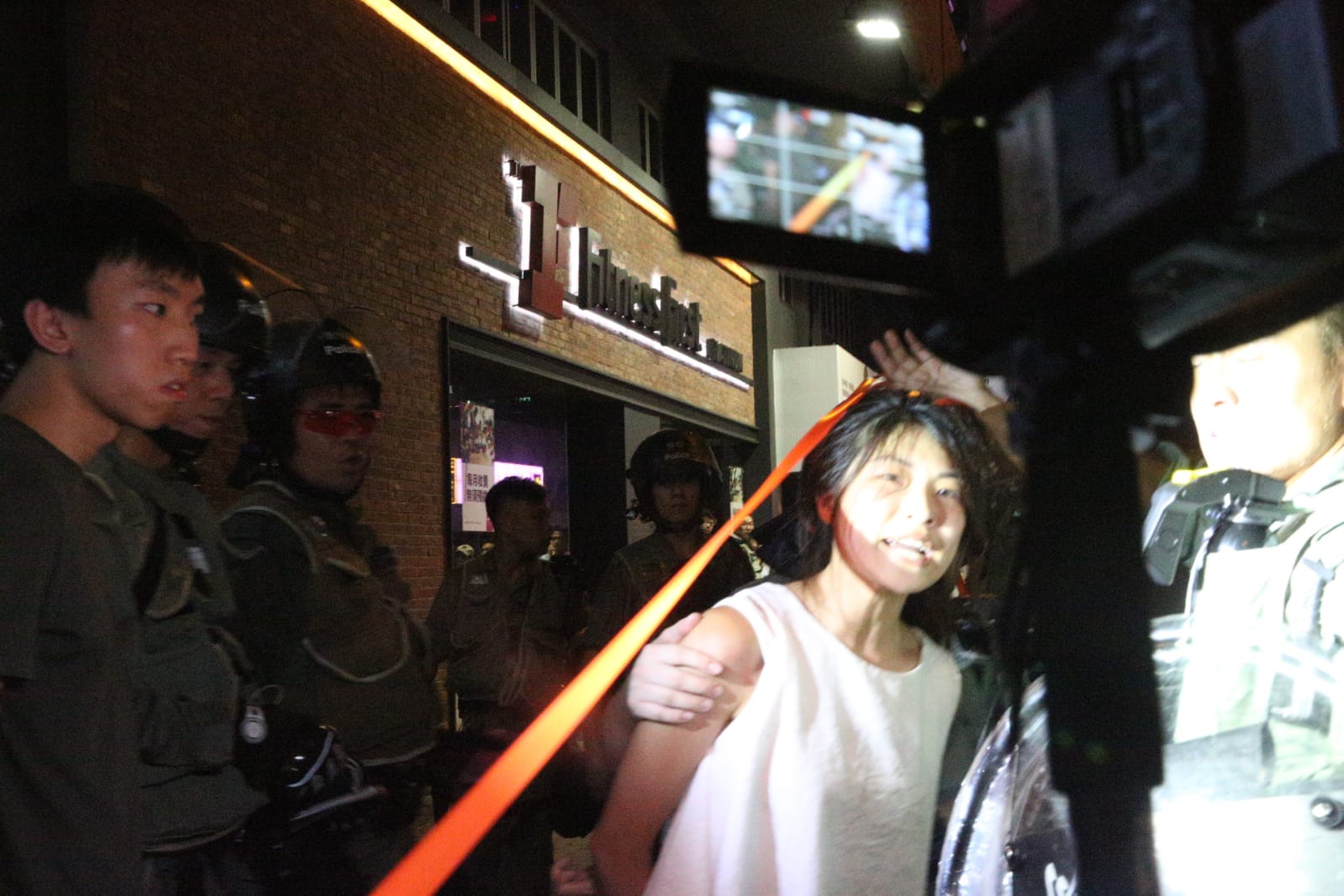 仇栩欣北角被捕。資料圖片