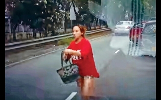 亡命媽飛撲賊車搶軚保名牌袋