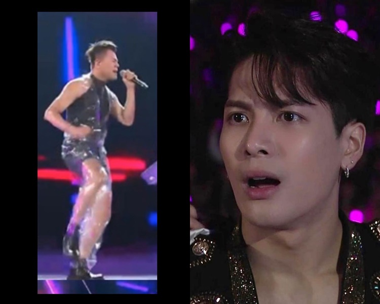 Jackson太年輕,都不知老闆這經典透明Look造型。(網圖)