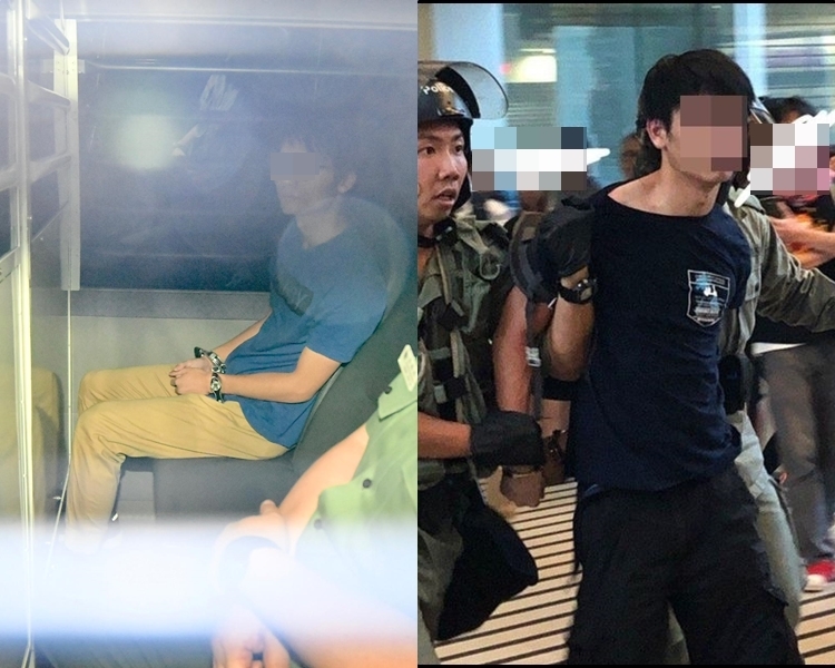 被告許添力涉於觀塘站割警員頸。 資料圖片