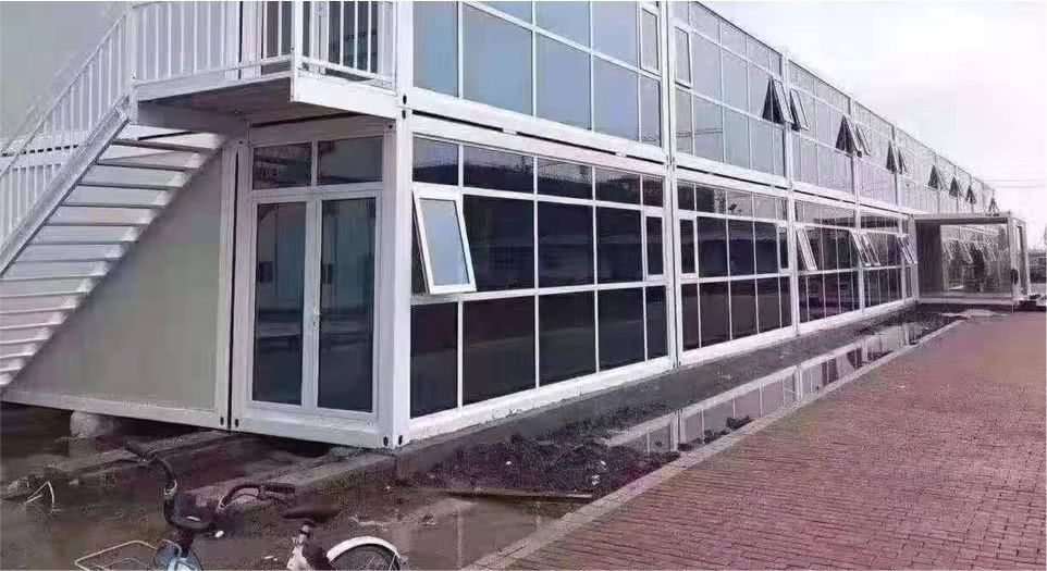 火神山醫院第一棟樓已火速完工。