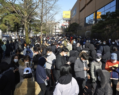 南韓再有169人染新冠肺炎 確診個案破千宗