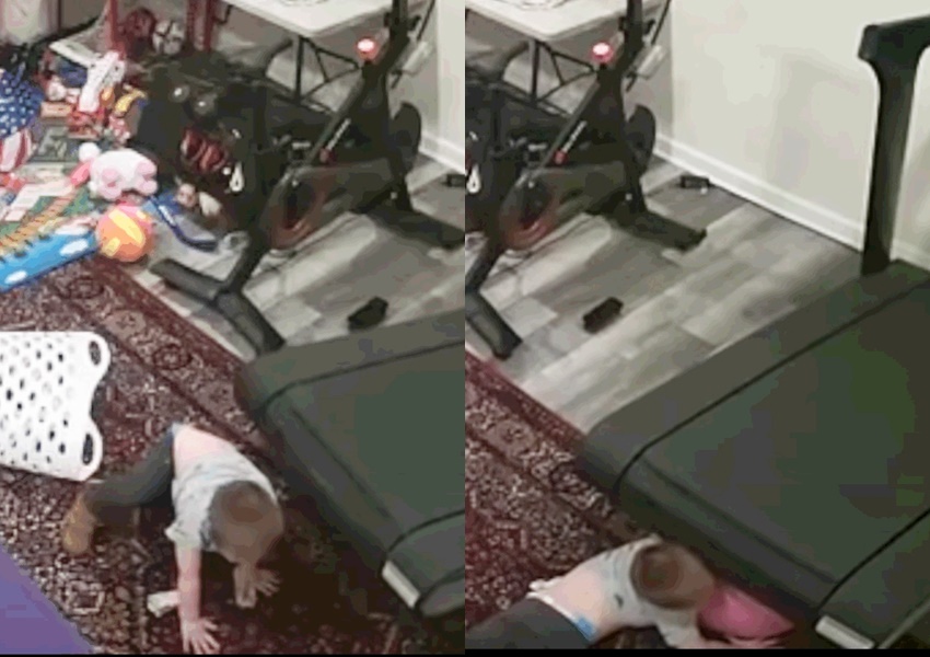 片段】男童遭Peloton跑步機卡雙手連人帶球捲入機底險釀意外| 頭條日報