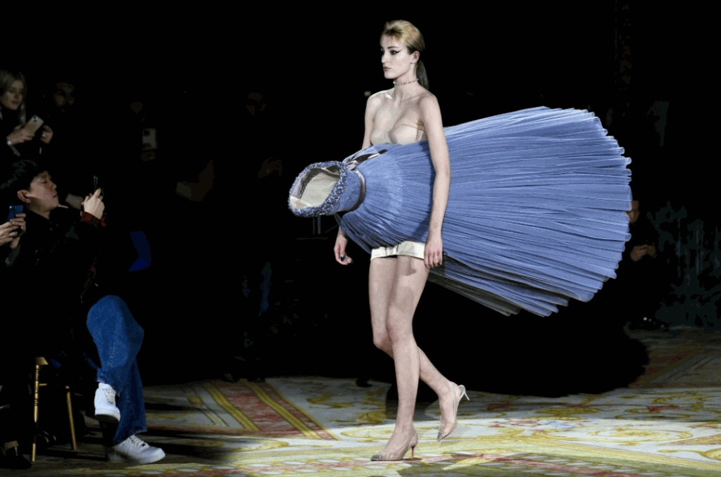 Viktor & Rolf turn Paris Fashion Week upside-down with incredible topsy  turvy dresses