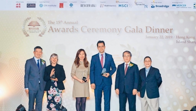 ■滙豐強積金代表出席《指標》2018年度基金獎項的頒獎典禮。