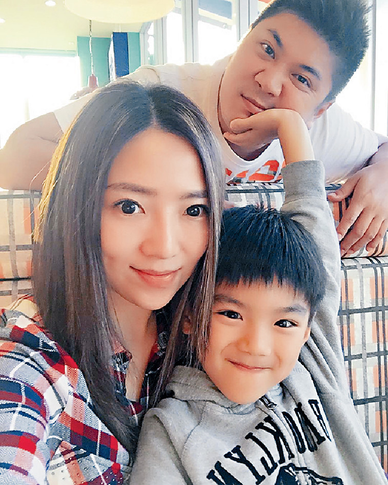 ﻿■傅珮嘉和台籍丈夫周思甫結婚9年，兒子Jasper今年8歲。
