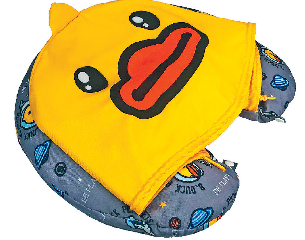 ■B.Duck U型旅行頸枕同摺疊式旅行袋。p/　　