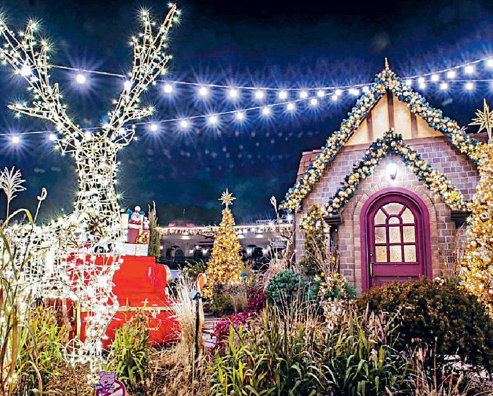 ■愛寶樂園的聖誕村設計，頗有童話感覺。p/　　