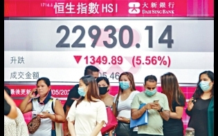 中美角力恒指或下試二萬二關 港股本周料易跌難升