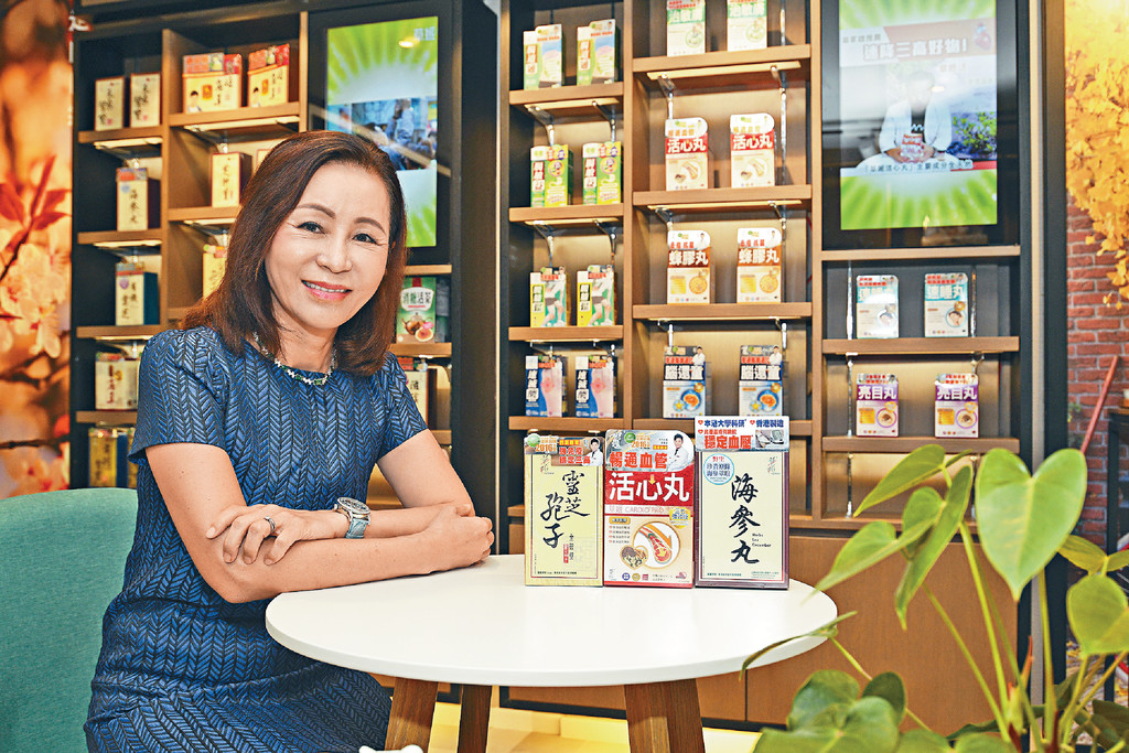 ■香港人生活緊張，容易導致心血管的虛耗，所以草姬特別推廣這三款產品，以助港人健康。