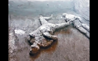 龐貝古城近郊出土二千年前遺骸