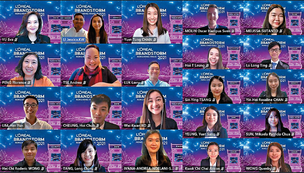 ■歐萊雅每年舉辦國際創新比賽Brandstorm，今年吸引逾千名香港學生參賽，創下新高。