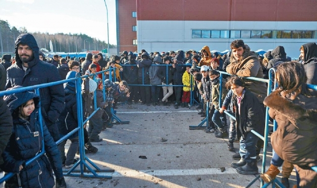 ■白俄羅斯與歐盟國家邊境的難民危機持續。路透社