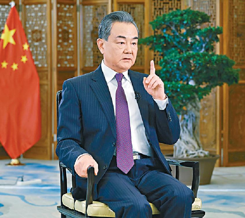 ■王毅指，中國實現統一，是不可阻擋的大勢，「台獨」走向失敗，是不可避免的結局。中國外交部