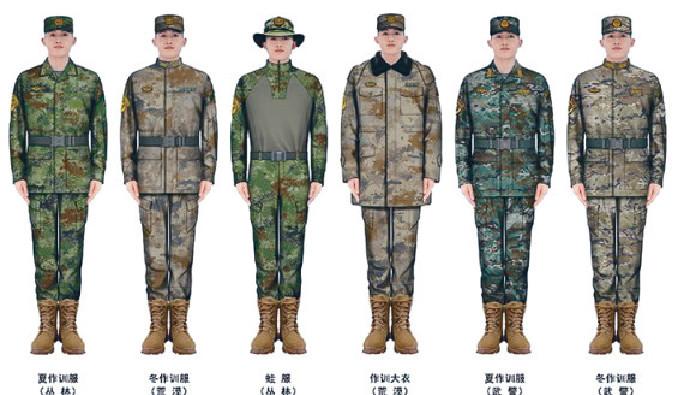 ■解放軍換發新的21式作訓服和作業服，主要考慮是突出備戰打仗。   中國國防部網頁