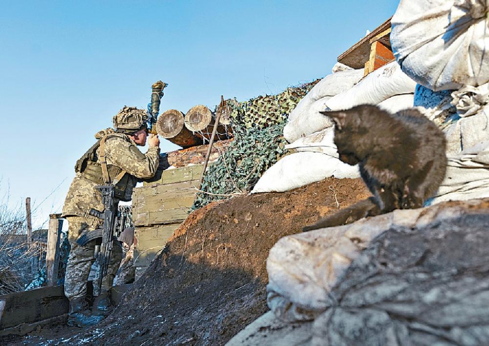 ■烏克蘭邊境緊張局勢持續。美聯社