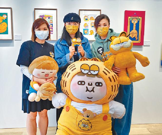 ■羚邦集團近期與本地插畫家合作，舉辦「Garfield x Plastic Thing」聯乘展覽。