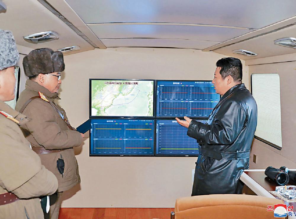 ■北韓近日多番試射導彈，金正恩有到場指導。資料圖片