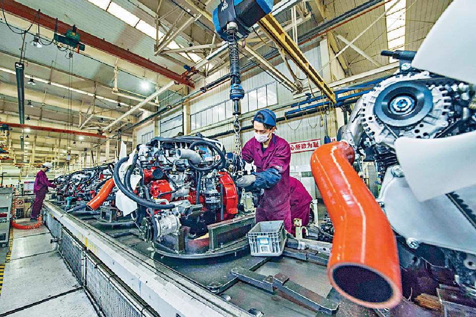 ■1月份中國製造業採購經理指數（PMI）雖較前月回落，但仍高於臨界點。資料圖片