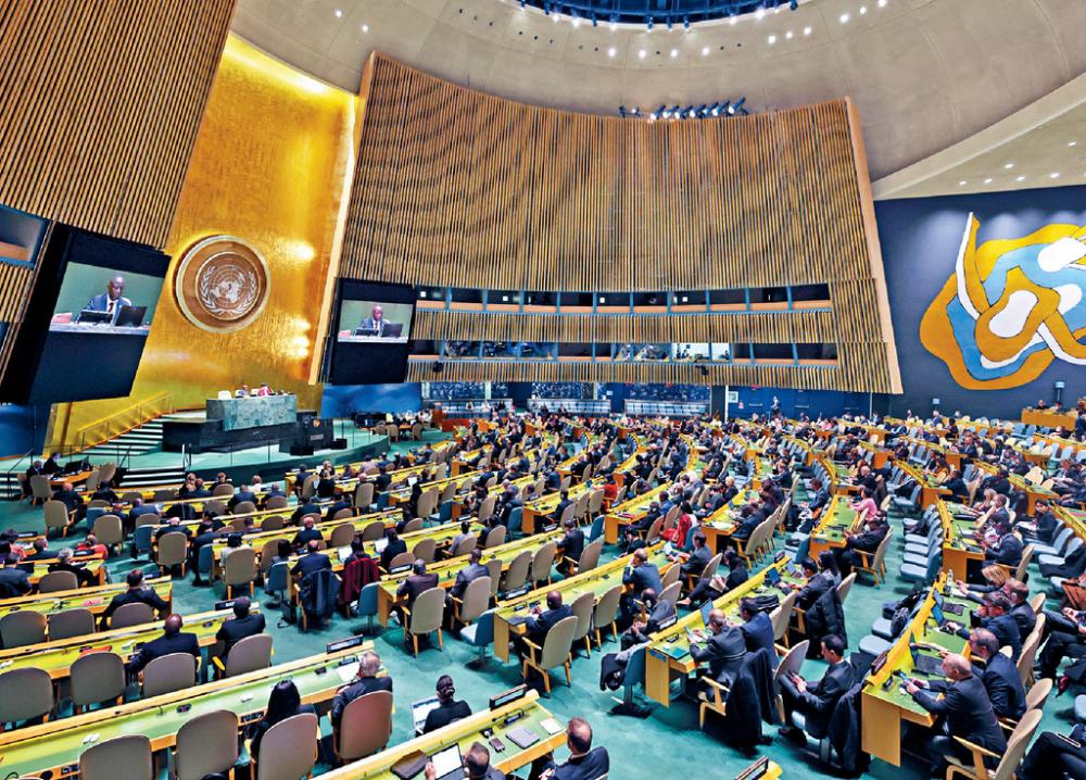 ■聯合國大會於四月七日，表決通過暫停俄羅斯在人權理事會的資格。資料圖片