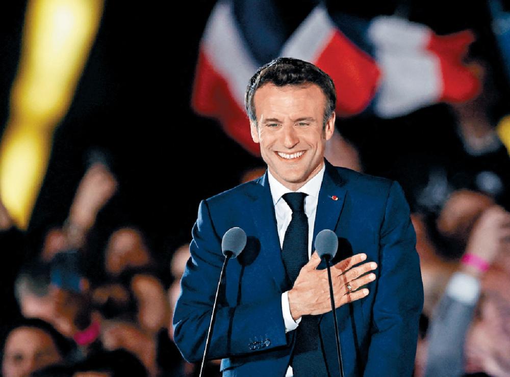 ■馬克龍發表勝利演說，他表示選舉結束後，自己已不是某個陣營的候選人，而是所有法國人的總統。