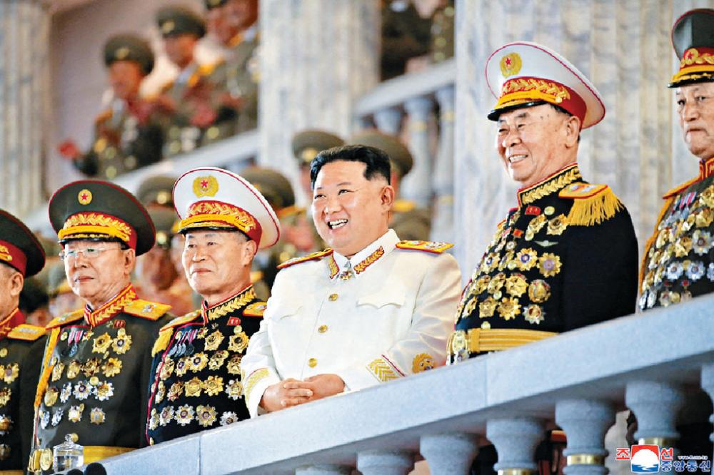 ■北韓早前在首都平壤舉行閱兵儀式。