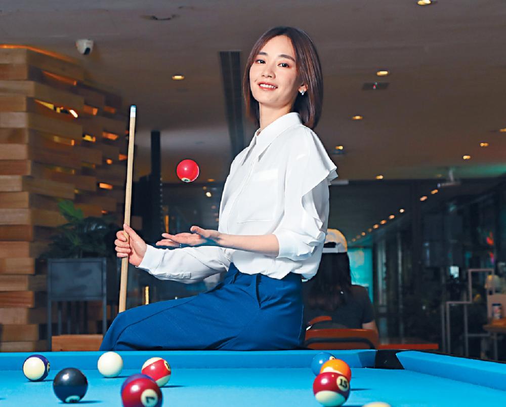 ■性格直爽的劉雅瑟，玩起桌球來英氣十足，她也希望挑戰運動員角色。
