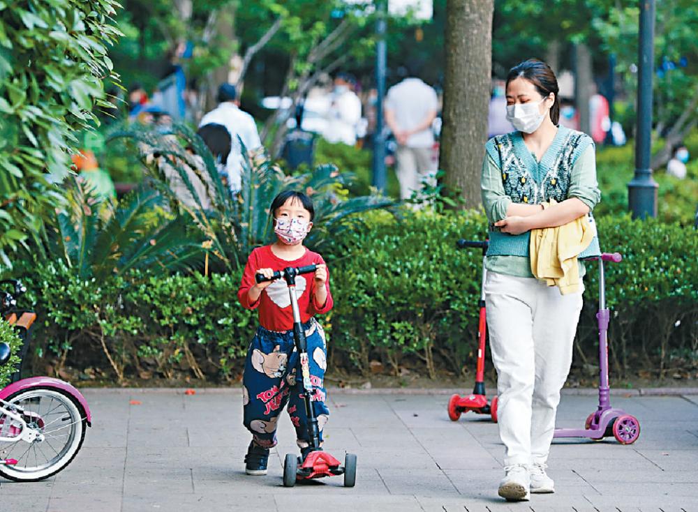 ■上海單日新增三百三十八宗病例。資料圖片