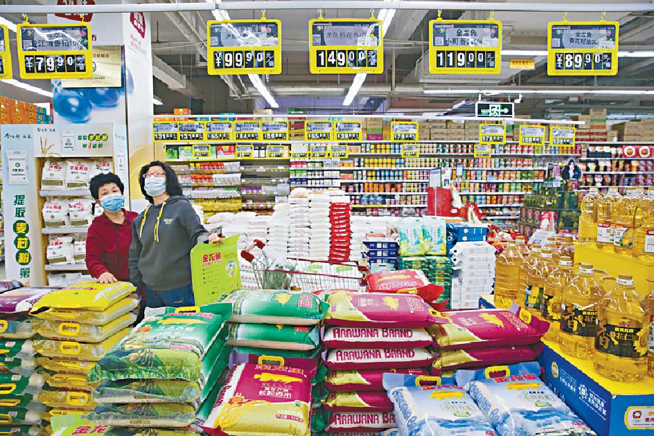 ■上月份內地CPI數據中，食品價格上漲2.3%。