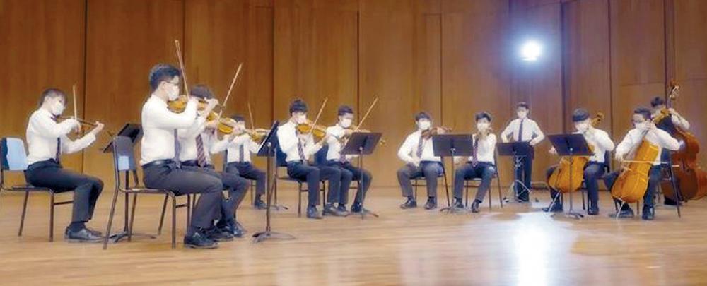 ■教育局邀請多所中學學生，參與《我和我的祖國》音樂錄像製作。