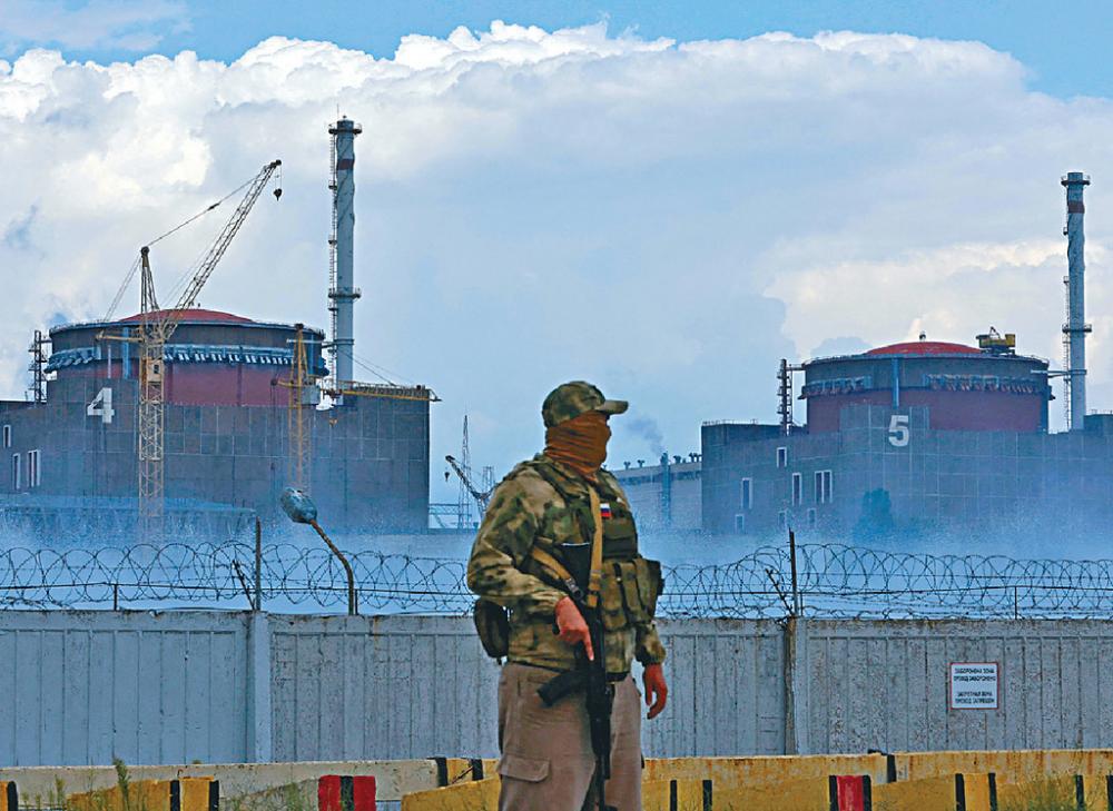 ■扎波羅熱核電廠三月時，已經落入俄軍控制。