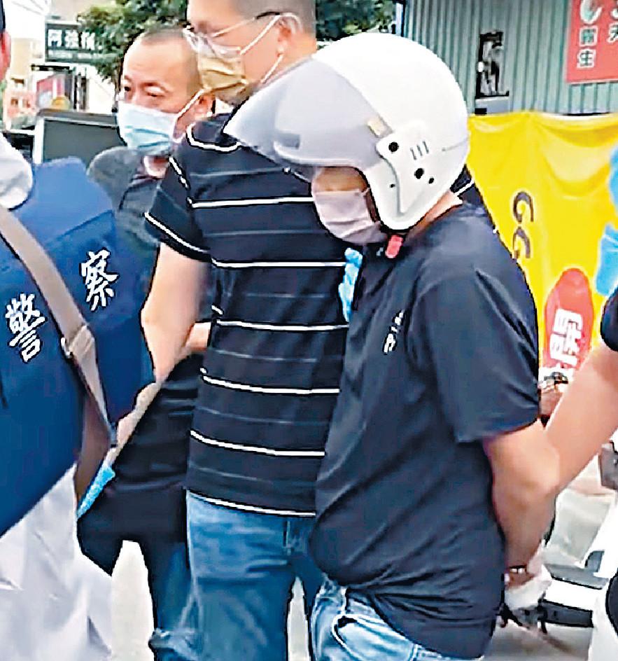 ■昨日清晨近五時在新竹客運站埋伏，拘捕四十多歲的林姓疑犯歸案。