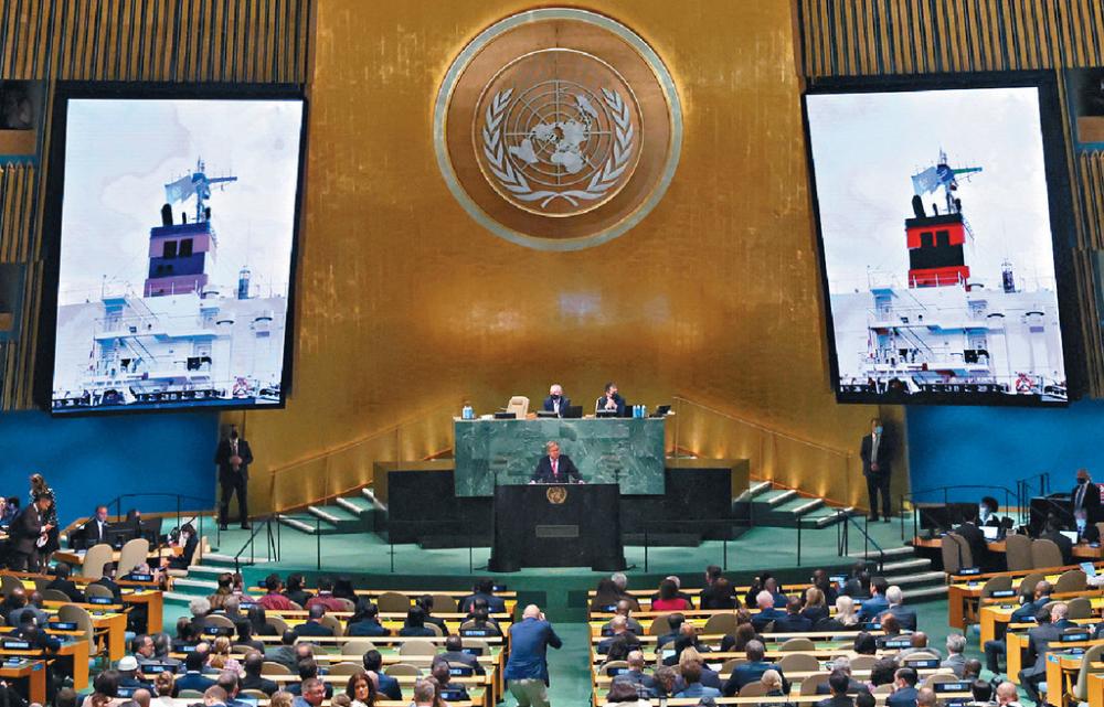 ■聯合國秘書長呼籲一起行動應對挑戰。