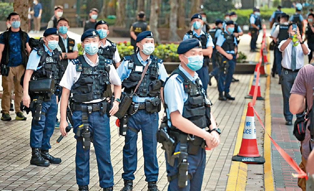 ■去年國慶，警方派逾八千警力在金鐘、銅鑼灣一帶，防止任何示威活動。
