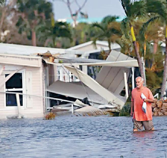 ■風災過後，佛羅里達州滿目瘡痍。路透社