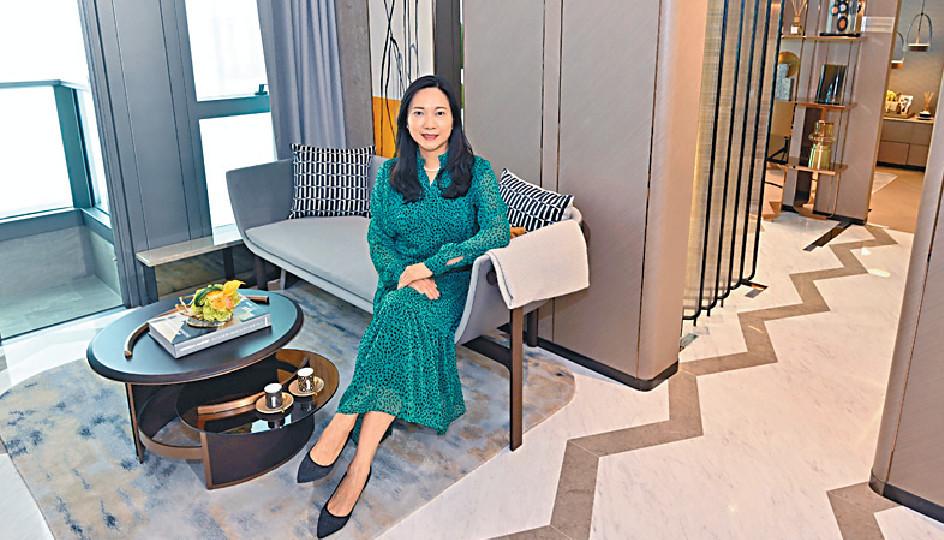 ■朱美儀表示，示範單位將於明日開放供公眾參觀，有機會同日公佈價單。